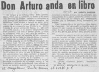 Don Arturo anda en libro