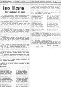 Diez romances de amor  [artículo] Carlos R. Ibacache I.