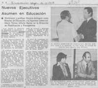 Nuevos ejecutivos asumen en educación.