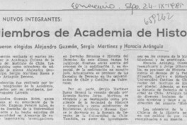 Miembros de Academia de Historia.