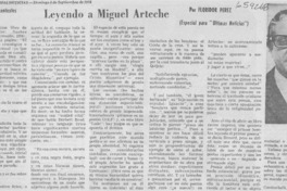 Leyendo a Miguel Arteche
