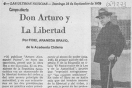 Don Arturo y a libertad.