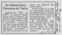 Un chileno gana concurso de teatro.