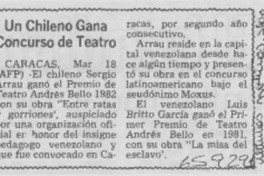 Un chileno gana concurso de teatro.
