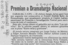 Premian a dramaturgo nacional.