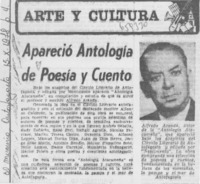 Apareció antología de poesía y cuento.