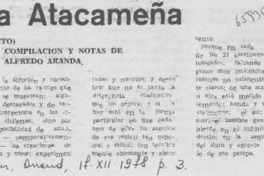 Antología atacameña