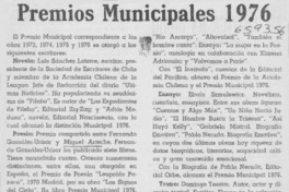 Premios Municipales 1976.