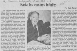 Hacia los caminos infinitos