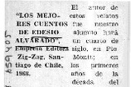 Los Mejores cuentos de Edesio Alvarado.  [artículo]