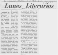 Lunes literarios
