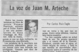La voz de Juan M. Arteche