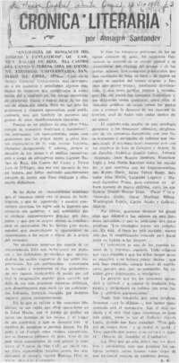 "Antología de romances históricos y fantásticos