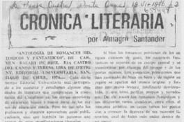 "Antología de romances históricos y fantásticos