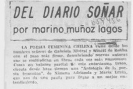 Del diario soñar