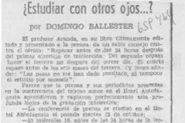 ¿Estudiar con otros ojos--?