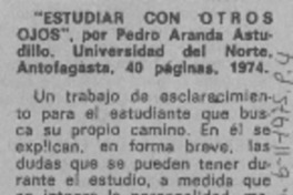 "Estudiar con otros ojos"