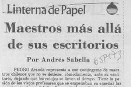 Maestros más allá de sus escritorios