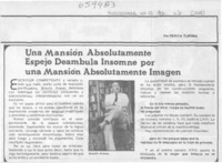 Una mansión absolutamente espejo deambula insomne por una mansión absolutamente imagen