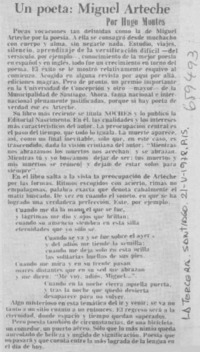 Un Poeta: Miguel Arteche