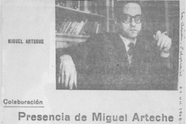 Presencia de Miguel Arteche
