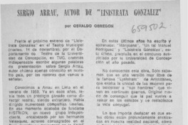 Sergio Arrau, autor de "Lisistrata González".  [artículo]