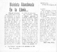 Bicicleta abandonada en la lluvia--