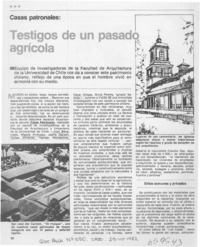 Testigos de un pasado agrícola