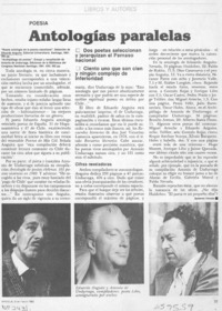 Antologías paralelas