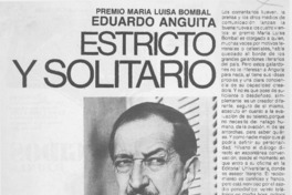 Estricto y solitario
