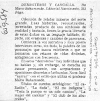 Derroteros y cangalla.  [artículo]