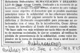 Relaciones industriales : humanización y desarrollo.