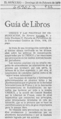 UNESCO y las políticas de comunicación.