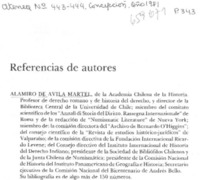 Referencias de autores.