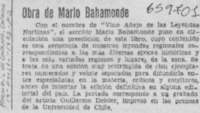 Obra de Mario Bahamonde.