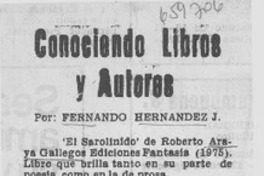 Conociendo libros y autores
