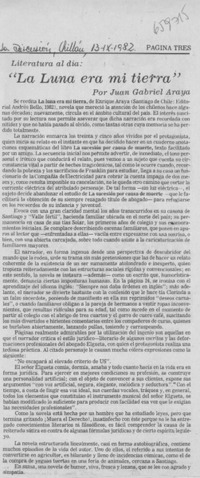 "La luna era mi tierra"
