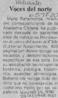 Voces del norte.