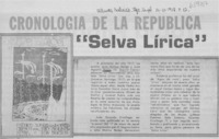 "Selva lírica".