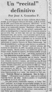 Un "recital" definitivo