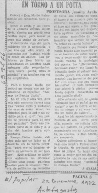 En torno a un poeta