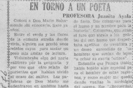 En torno a un poeta