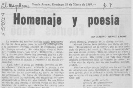 Homenaje y poesía