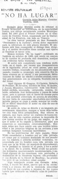 No ha lugar  [artículo] Fedro.