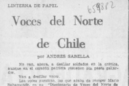 Voces del norte de Chile