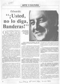 Edwards, ¡usted, no lo diga!, Banderas