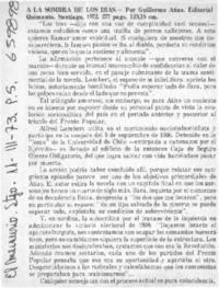 A la sombra de los días.  [artículo]