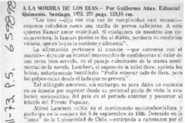 A la sombra de los días.  [artículo]