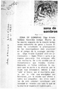 Zona de sombras.  [artículo]