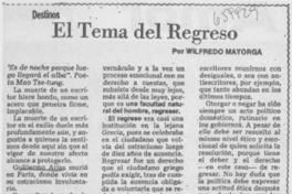 El tema del regreso